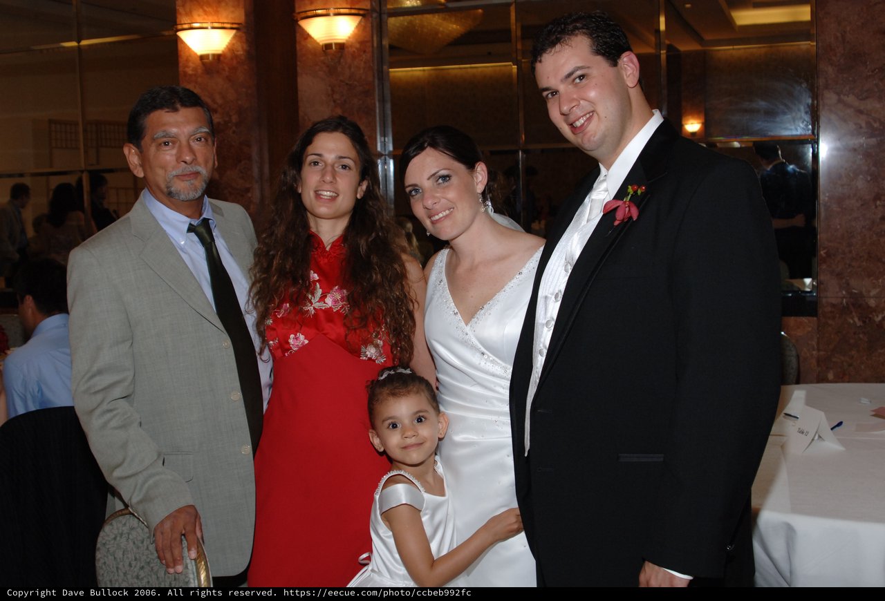 Family Celebration at an Elegant Wedding Reception
