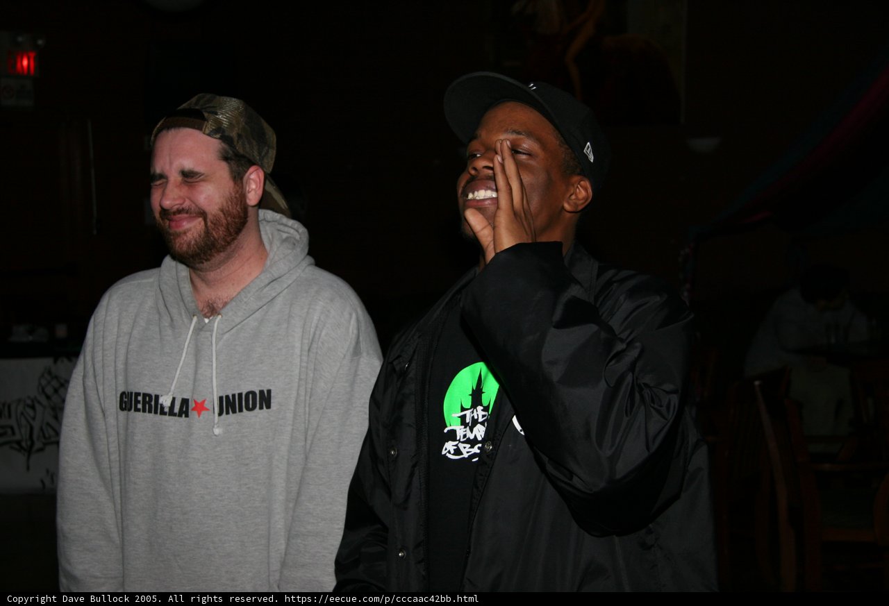 Two Men Reacting to a Funny Joke