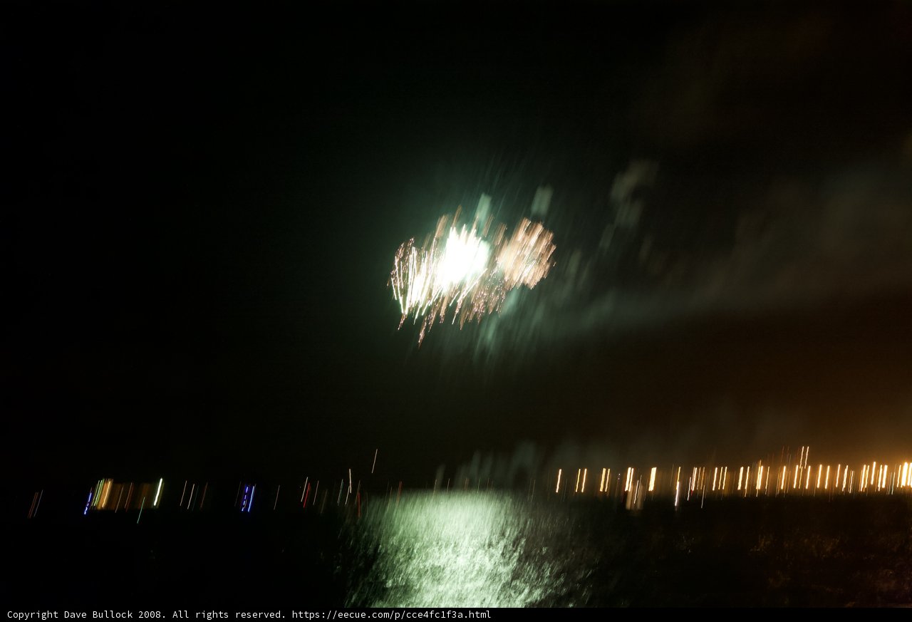 Pyrotechnic Lightshow on the Water
