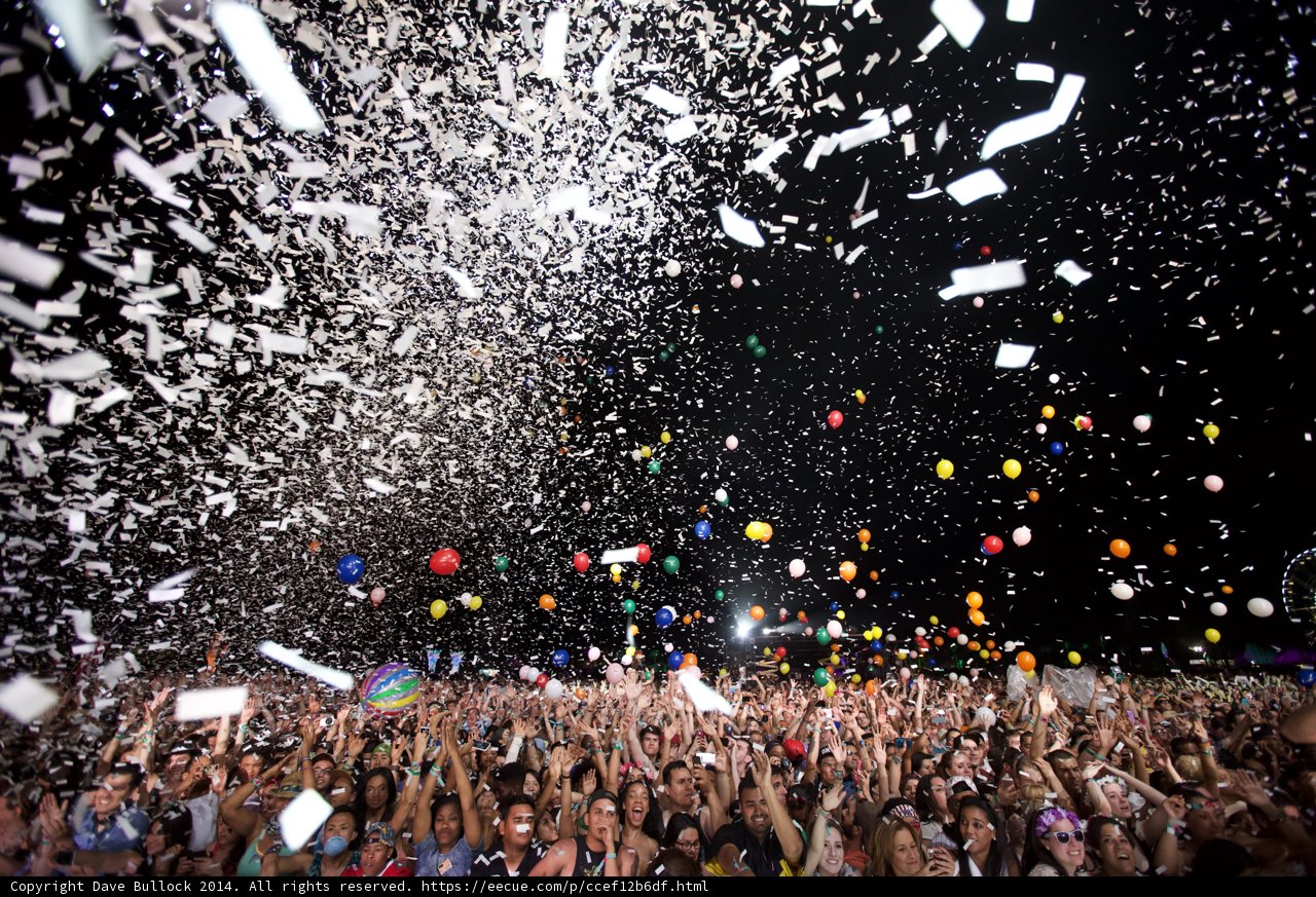 Celebrating with Confetti at Coachella