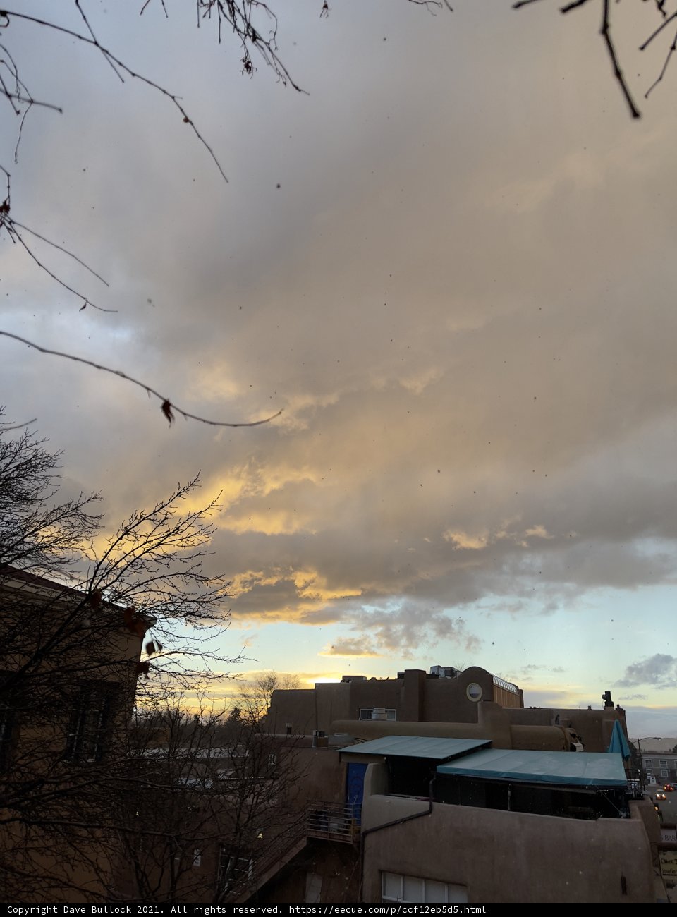 Cloudy Sky over Santa Fe