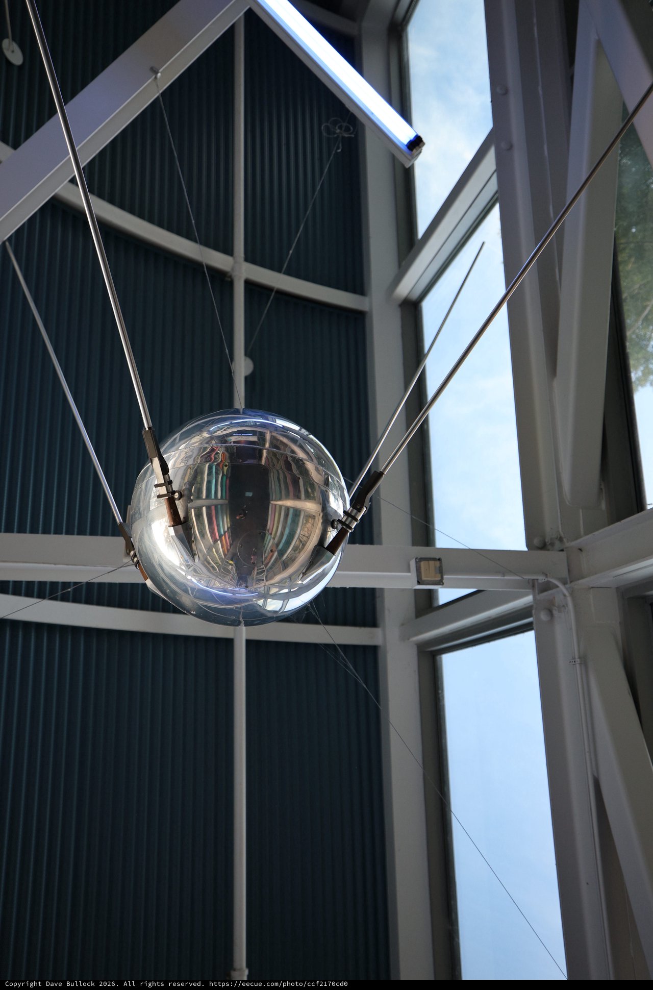 Vanguard 1 Satellite Replica at Space Museum