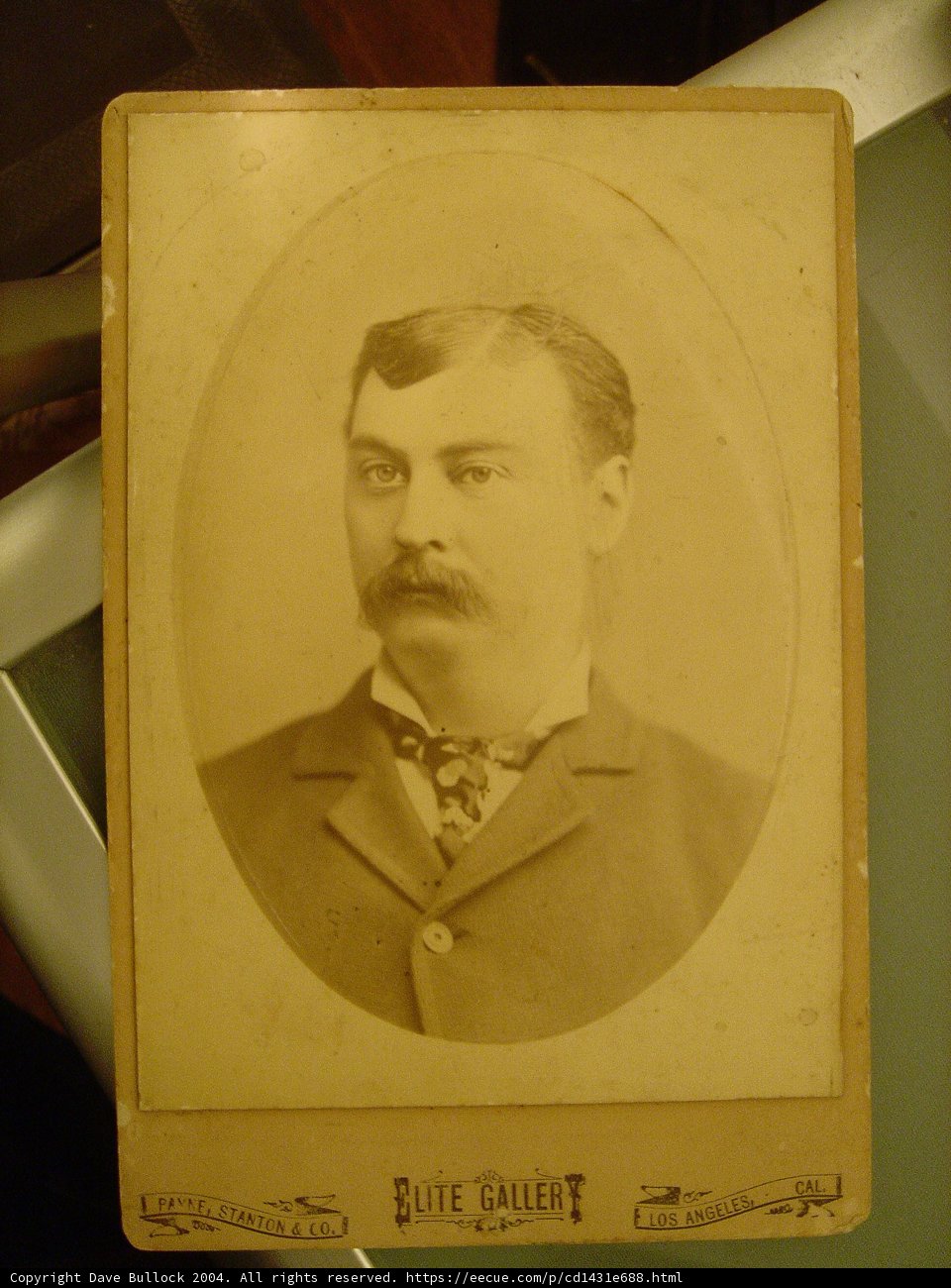 Vintage Portrait of a Mustached Man
