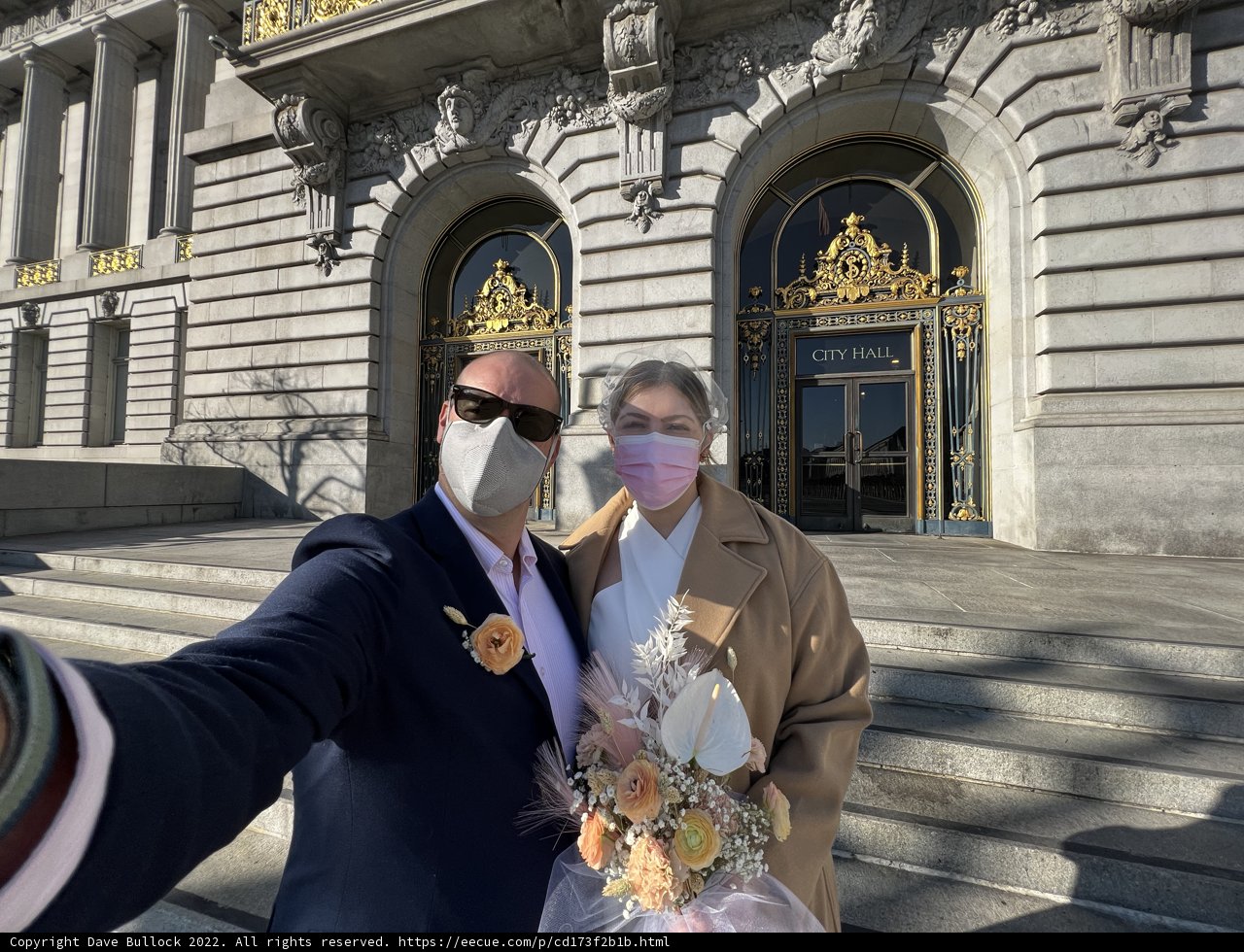 A Flower-Filled Wedding at San Francisco City Hall