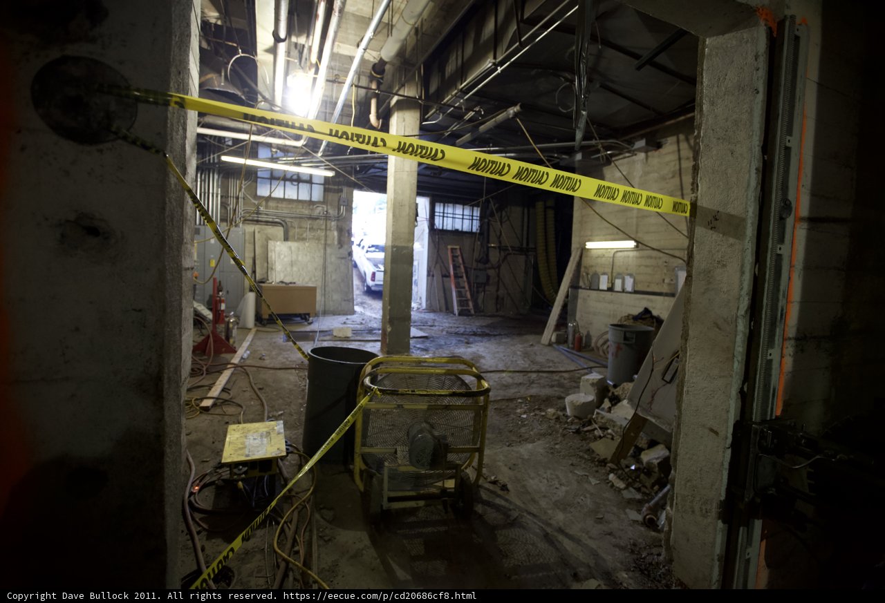 Caution in the Abandoned Building