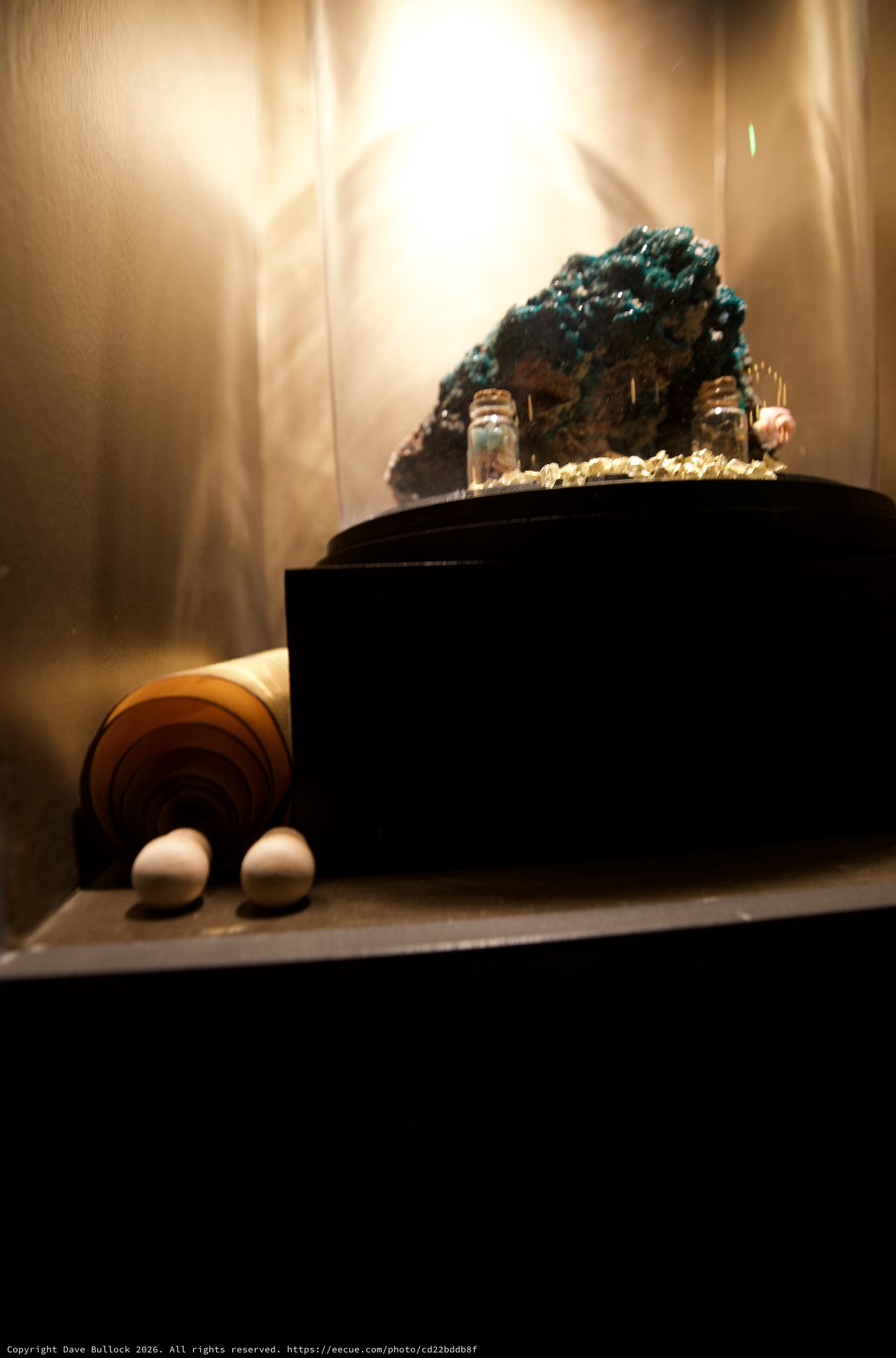 Illuminated Geode Display in Warm Interior Setting