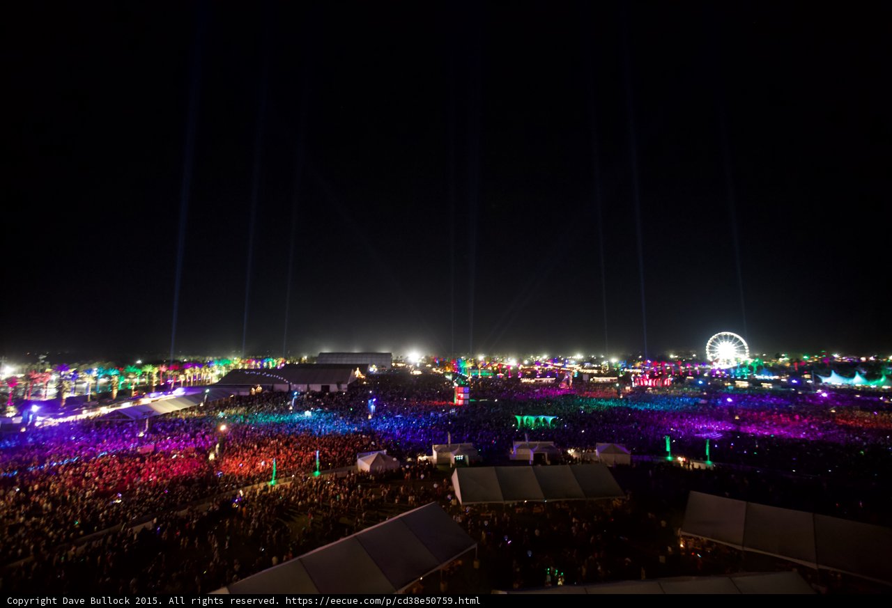 Spectacular Night Lights at Coachella