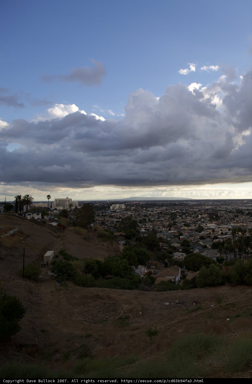 Moody Clouds over Horizon