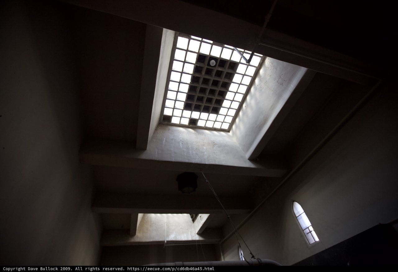 Illuminated Skylight in an Old Building