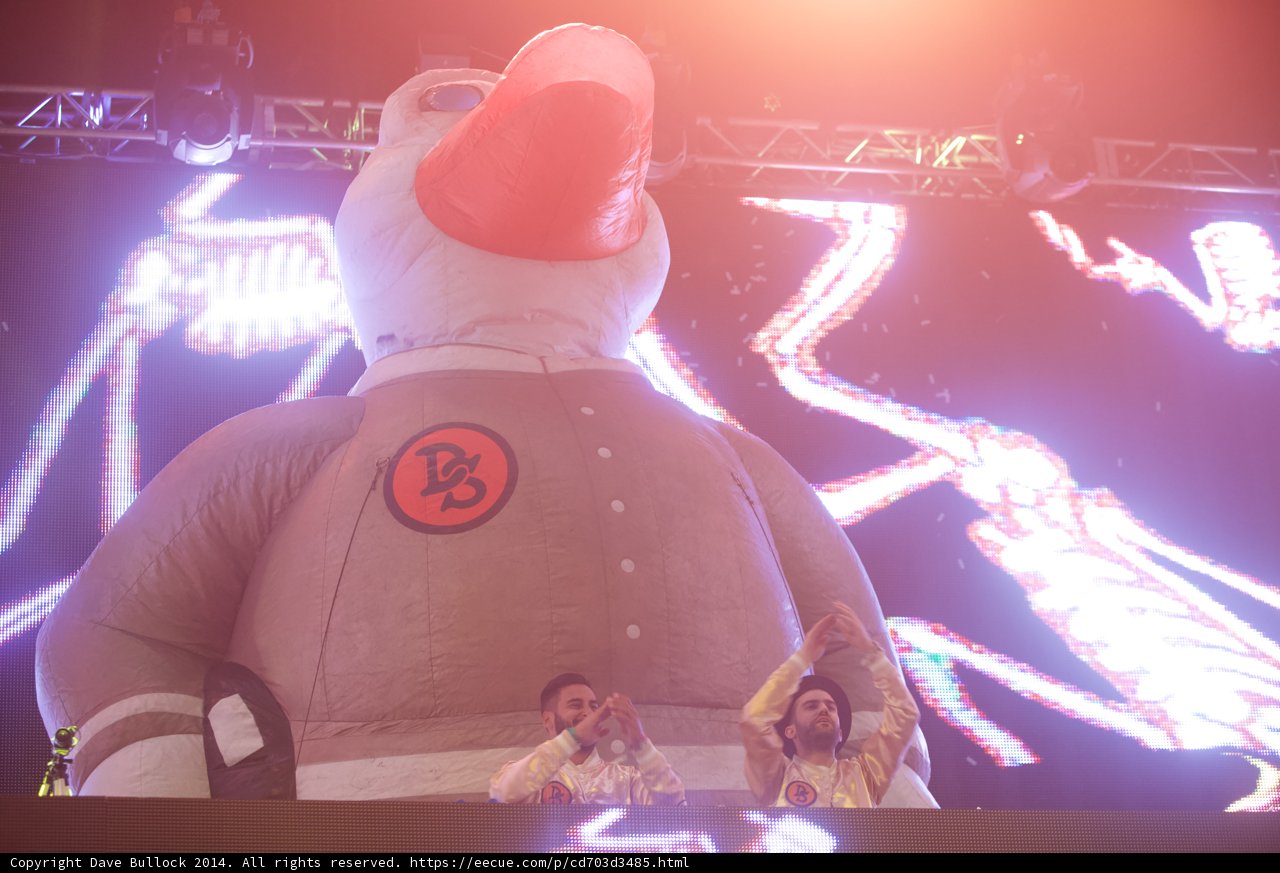 A-Trak and the Inflatable Duck on Stage