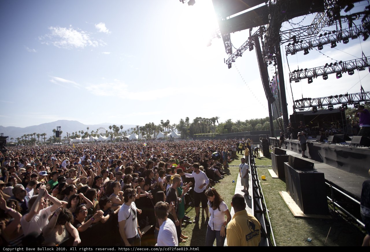 Coachella Sunday Music Festival Crowd