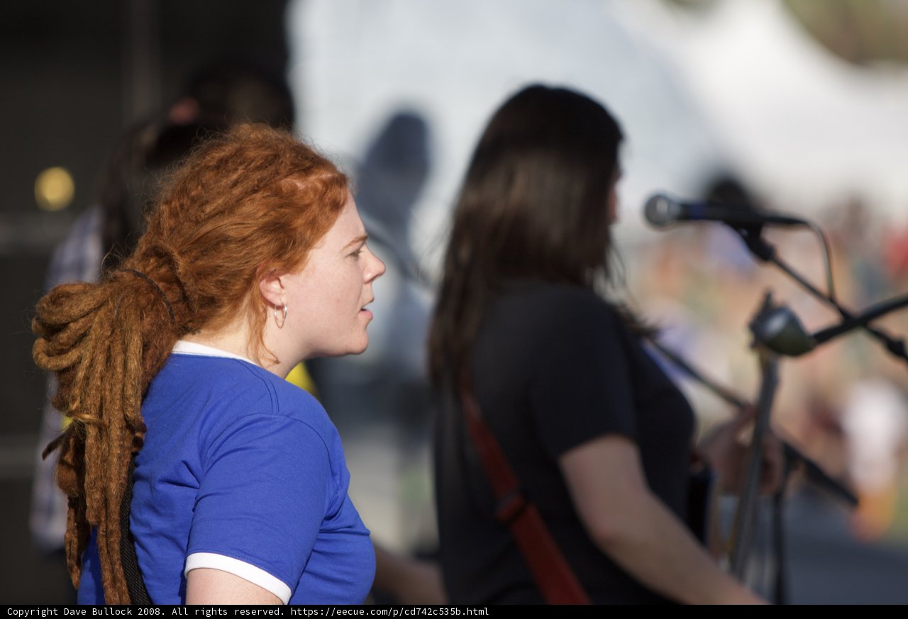 Dreadlocked Diva on Stage
