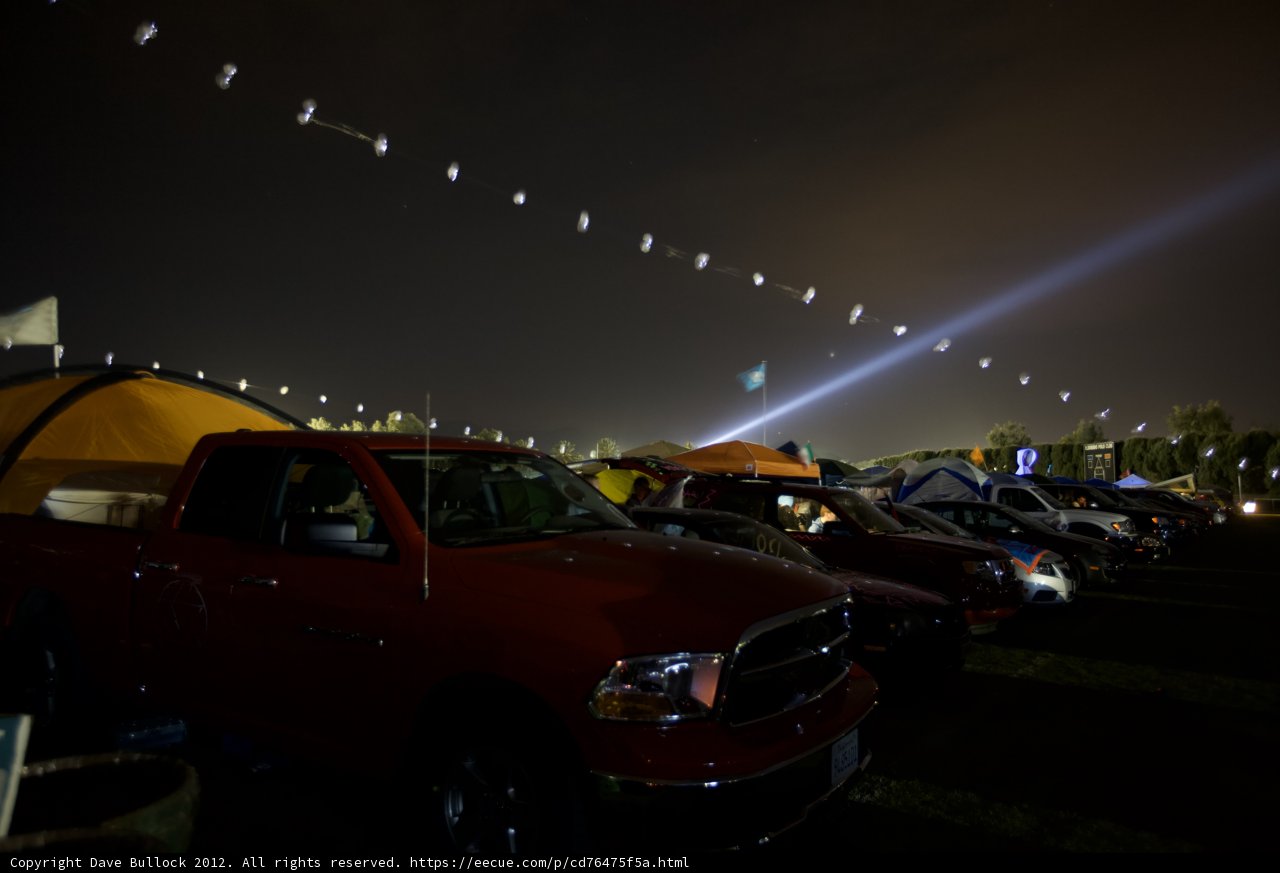 Red Truck Camping Under the Stars