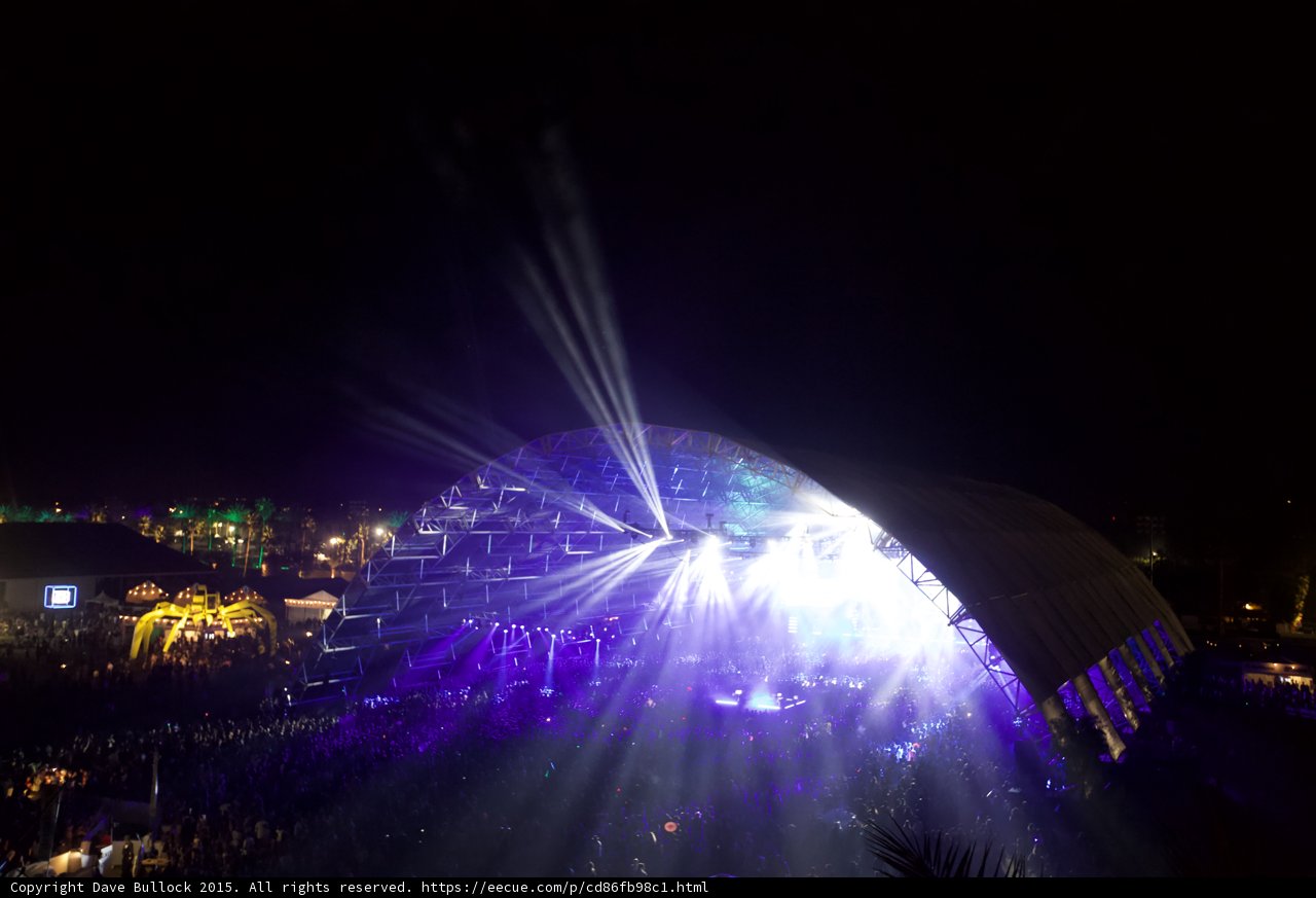 The Spectacular Stage Lights up the Night Sky
