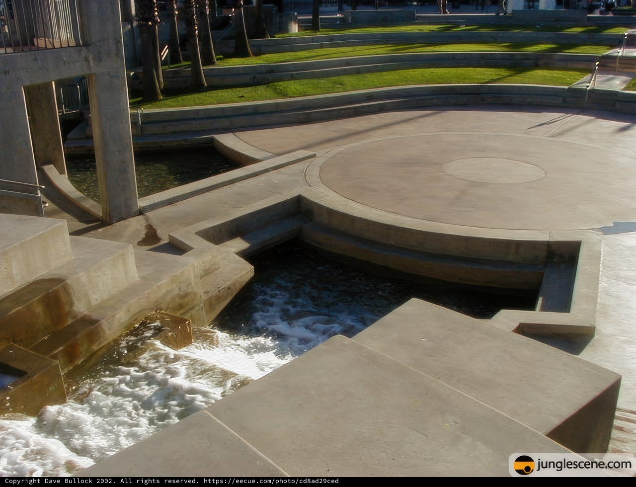 The Serene Waters of the Park Fountain