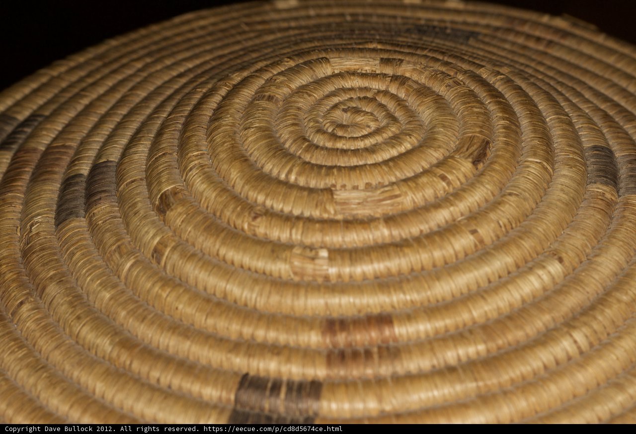 Spiraling Straw Basket