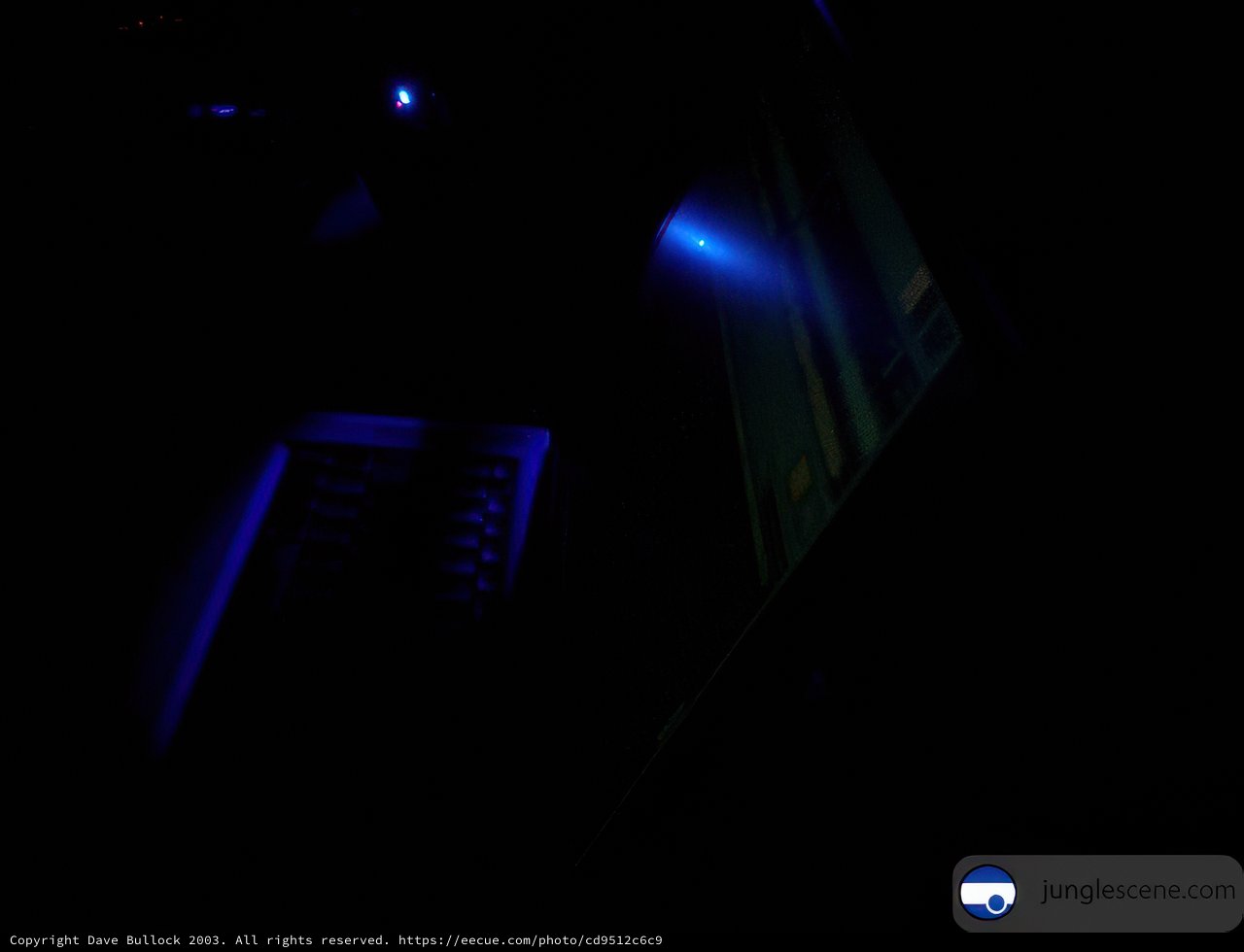 Illuminated Screen in the Dark