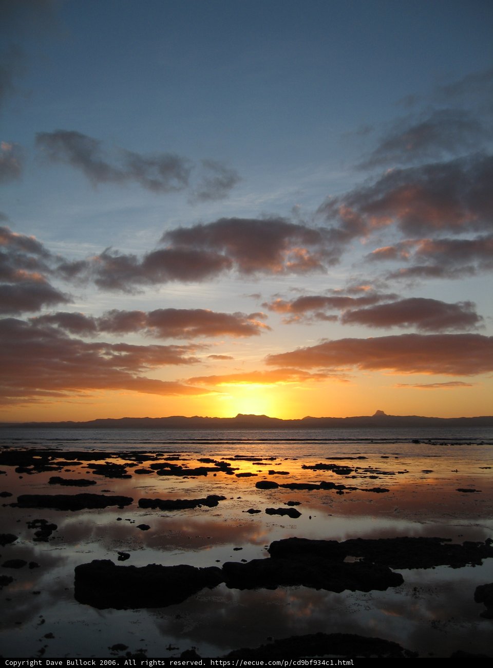 Fiery Sky over the Pacific