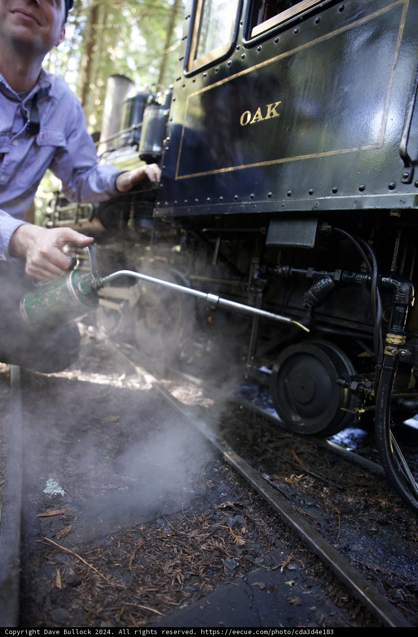 Steam Power at Work: Oiling the Mighty Locomotive