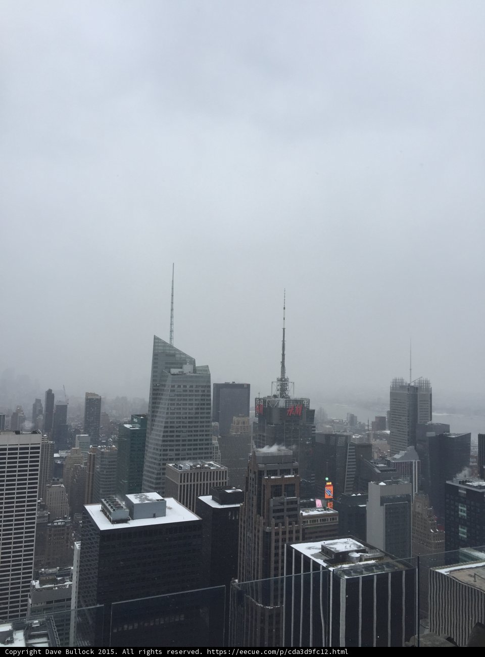 Snowy Manhattan View
