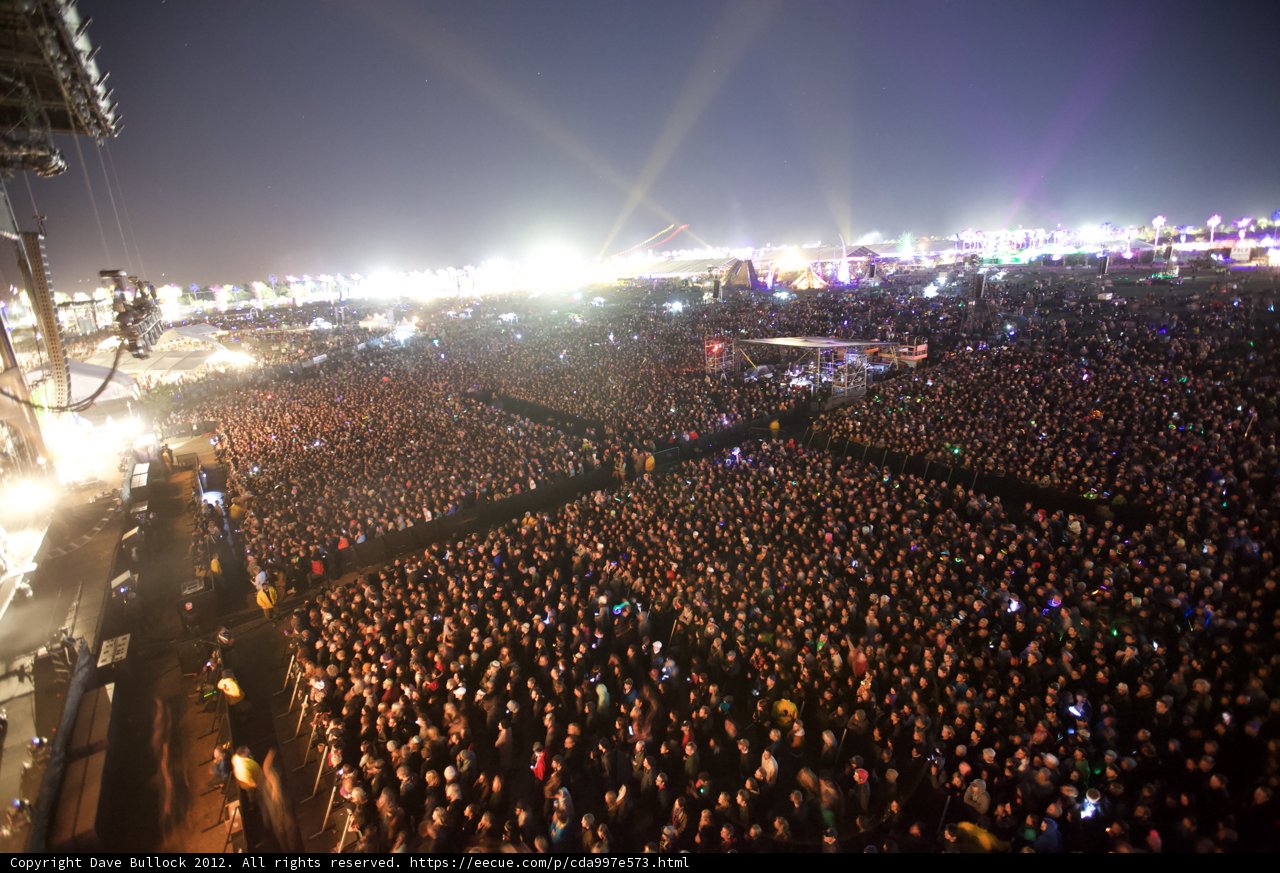 Lights and Flares at a Rock Concert