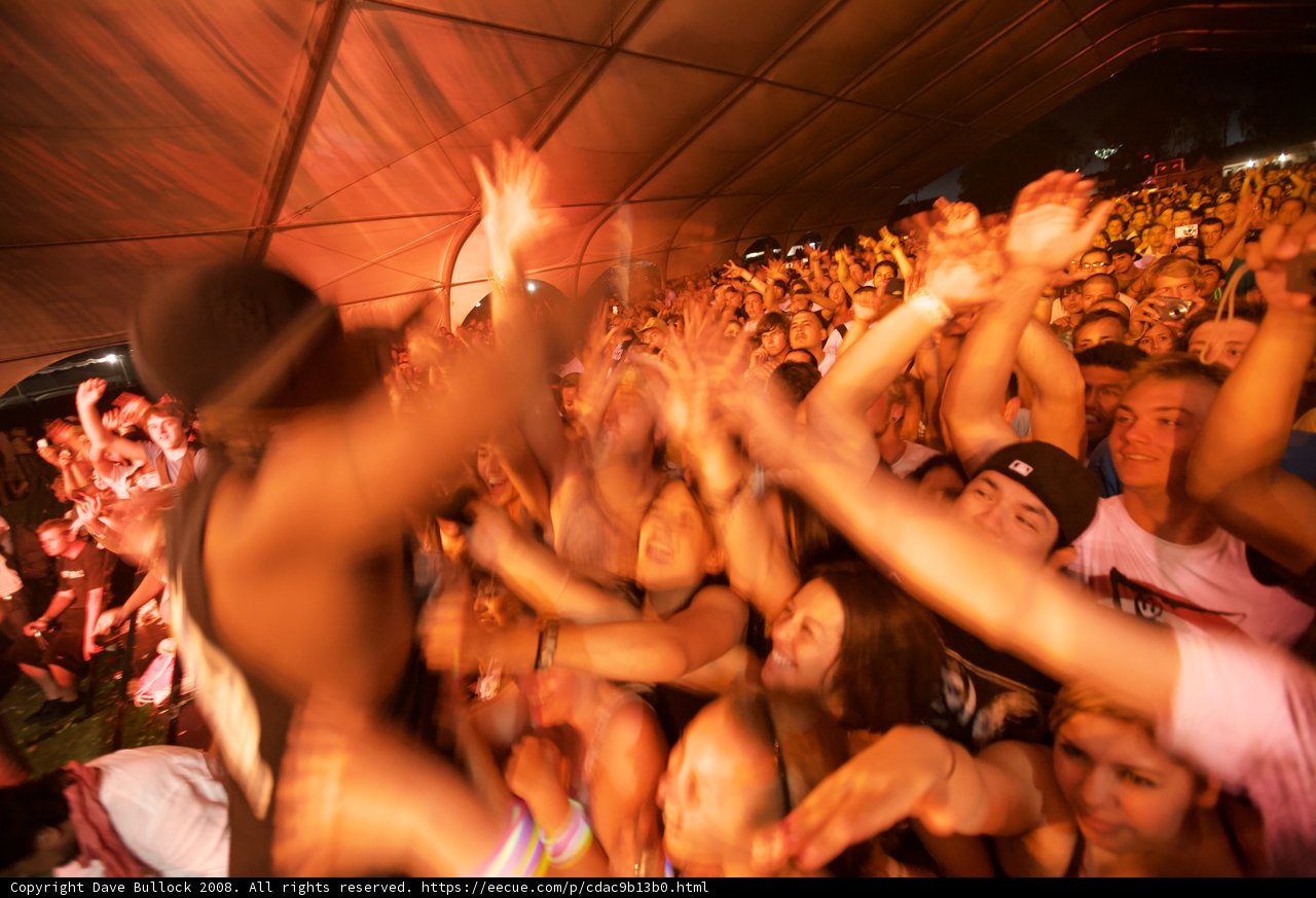 Hands in the air at Coachella