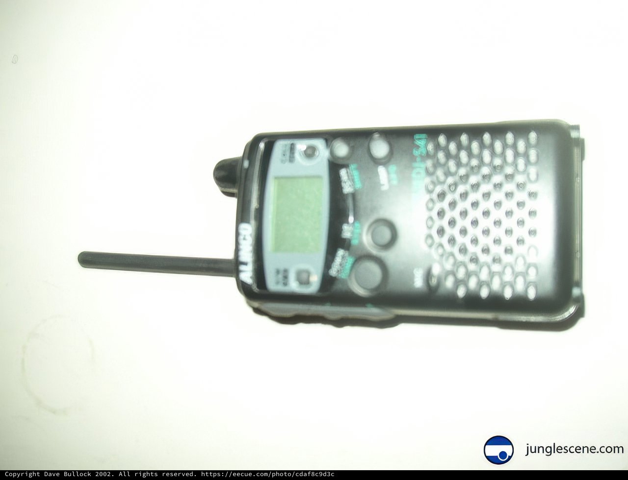 Vintage Black and White Digital Radio