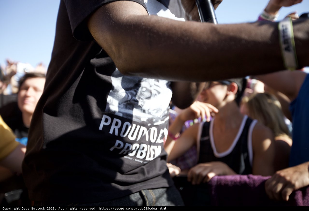 Man with Microphone at Coachella