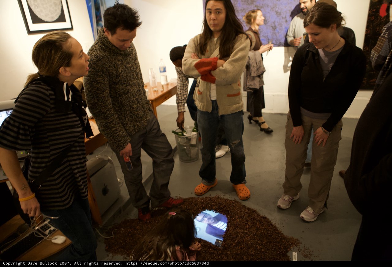 Art Installation Captivates Gallery Visitors at Night Walk