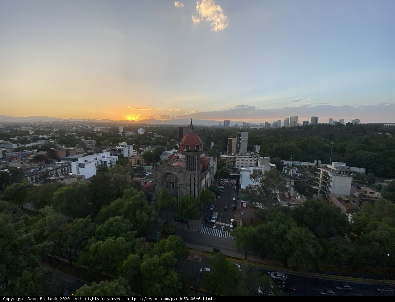 Evening Hues over the Urban Jungle