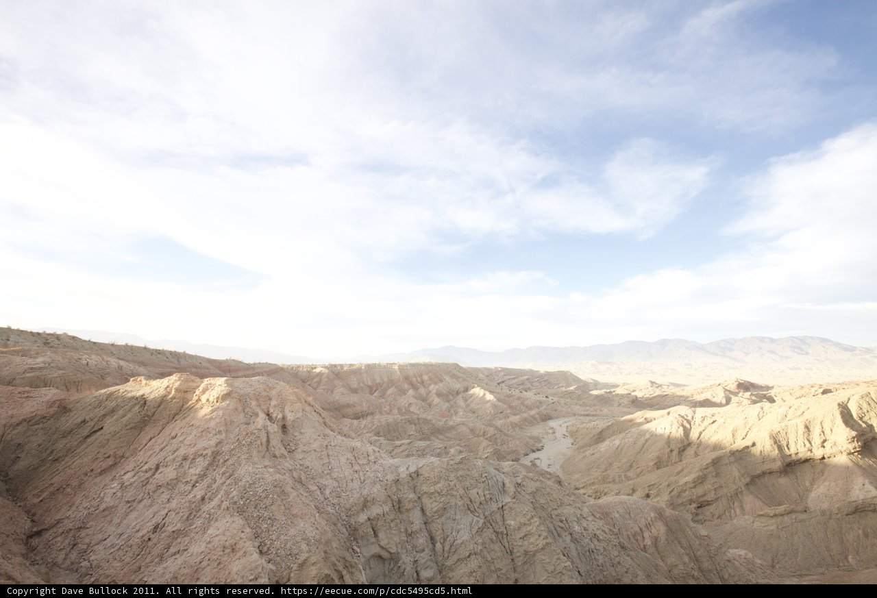 Majestic View of Mountains and Desert