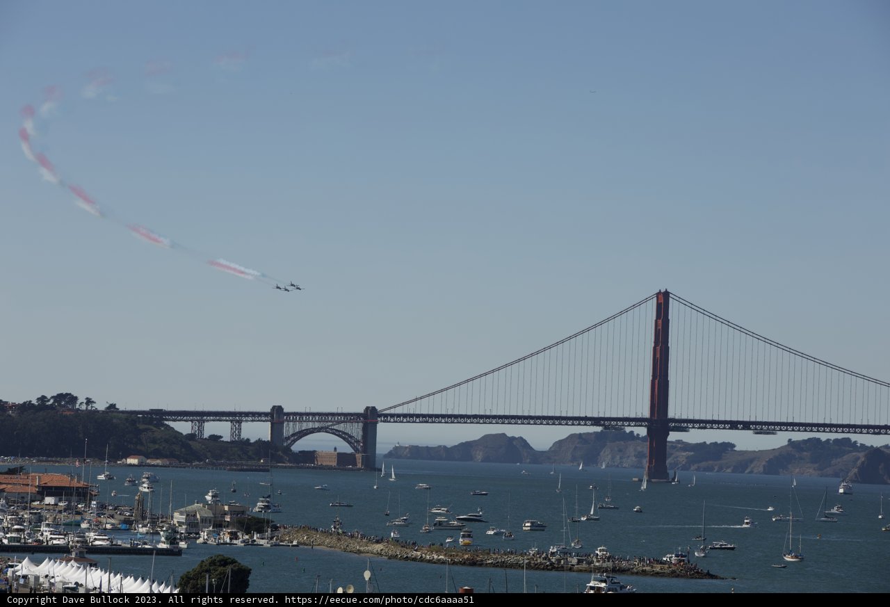 Performing High Over the Bay - Fleet Week Air Show, 2023