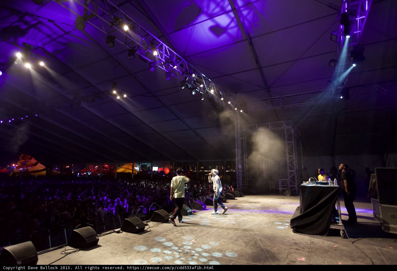 Flying Lotus Takes the Stage in a Sea of Purple Light
