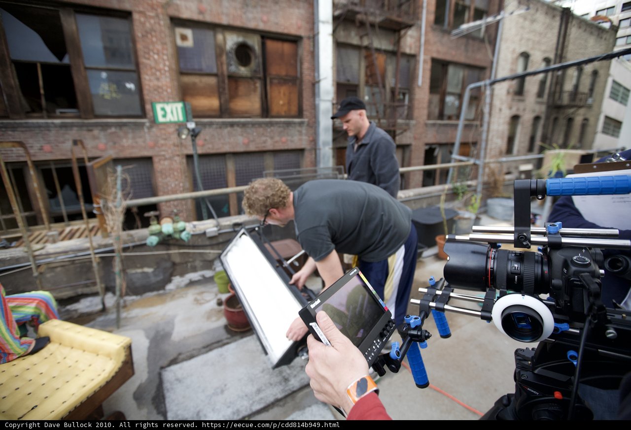 Filming on the Rooftop
