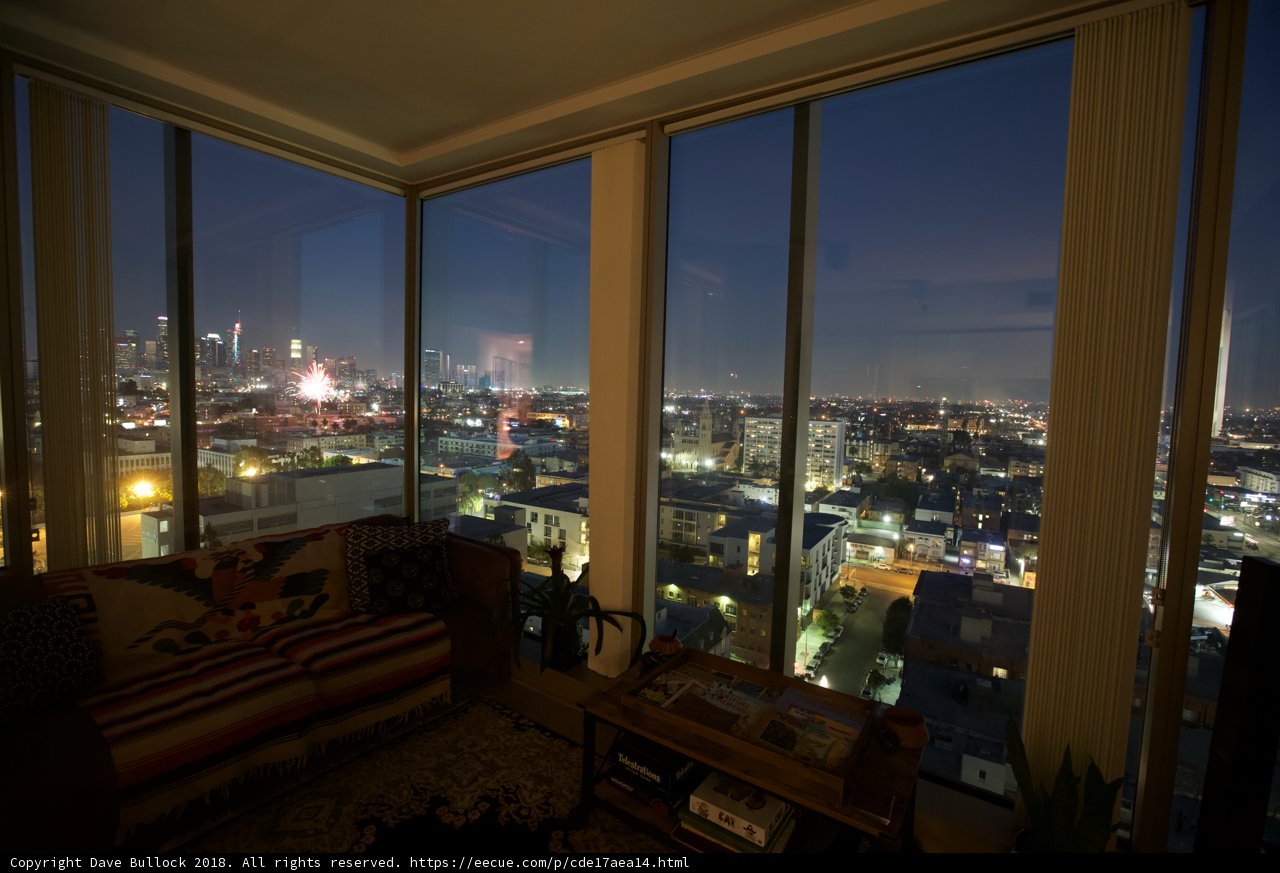 Cityscape View from Living Room Window