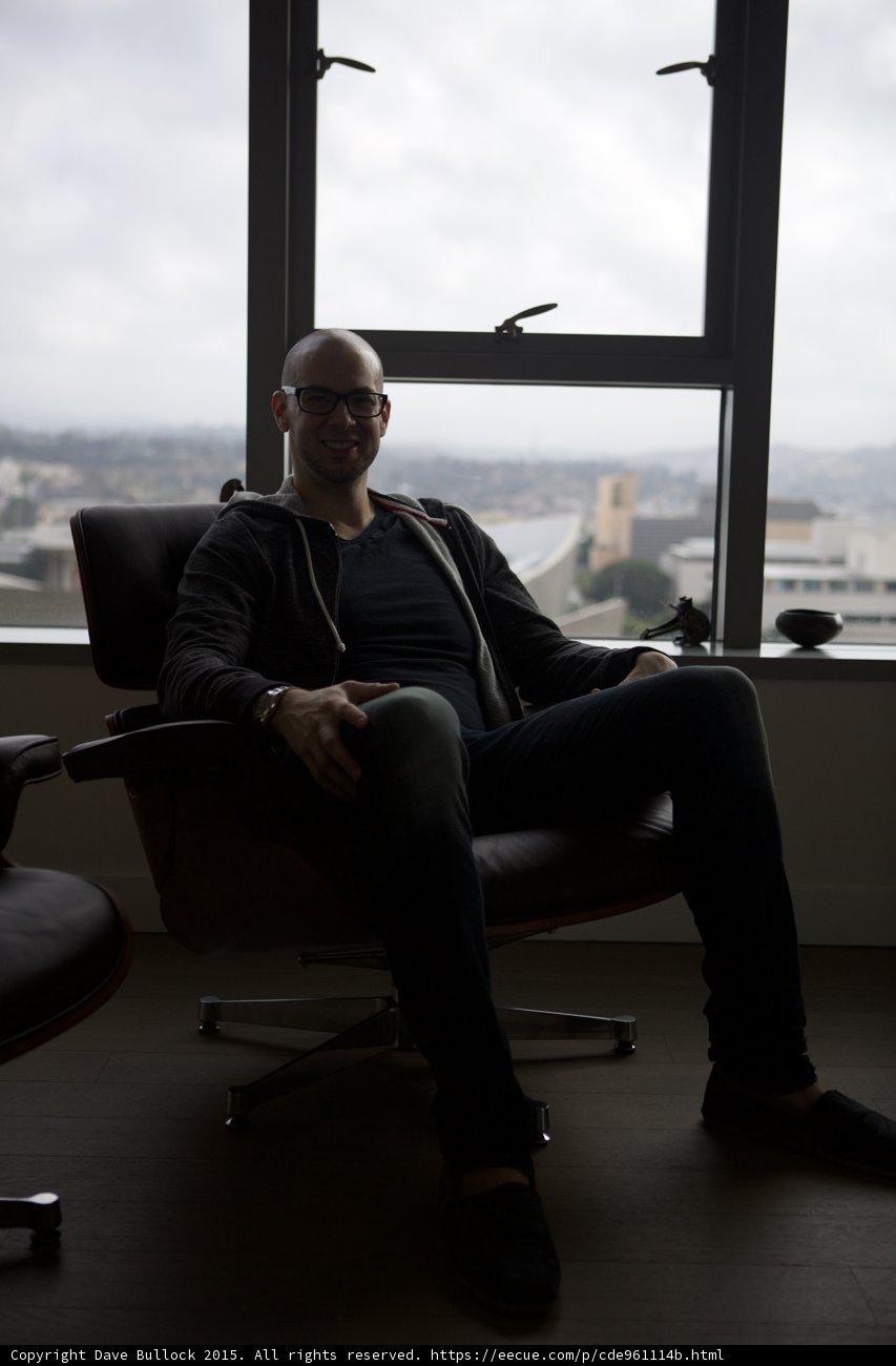 Smiling Portrait in Eames Chair