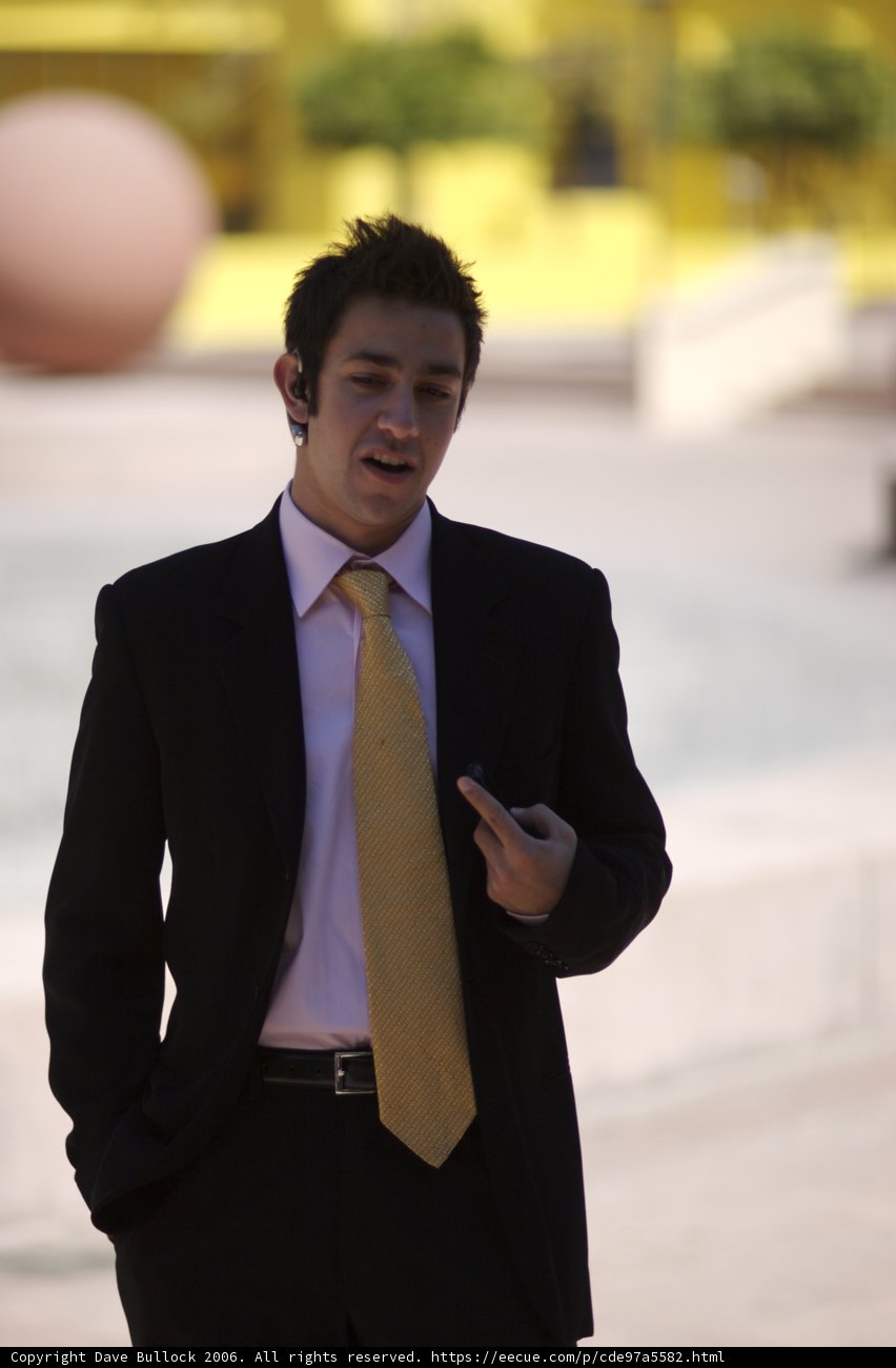 Business Call in Formal Attire