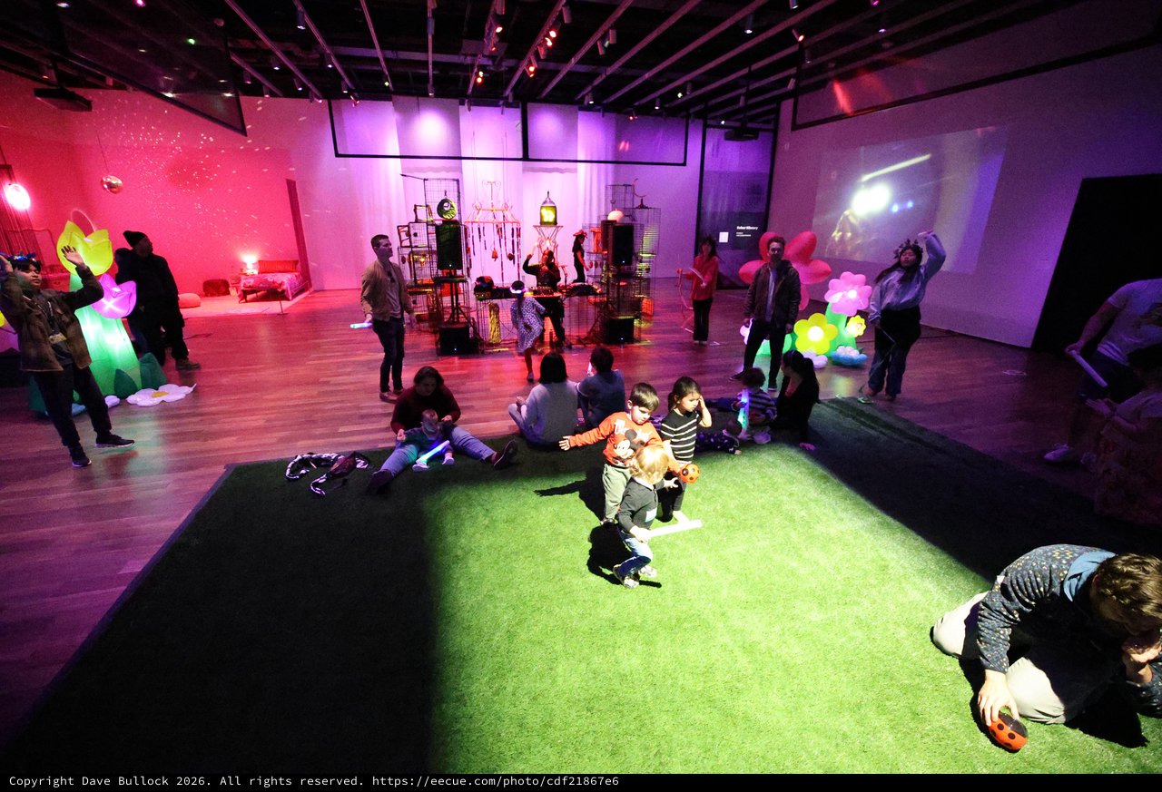 Interactive Baby Rave Art Installation at Museum