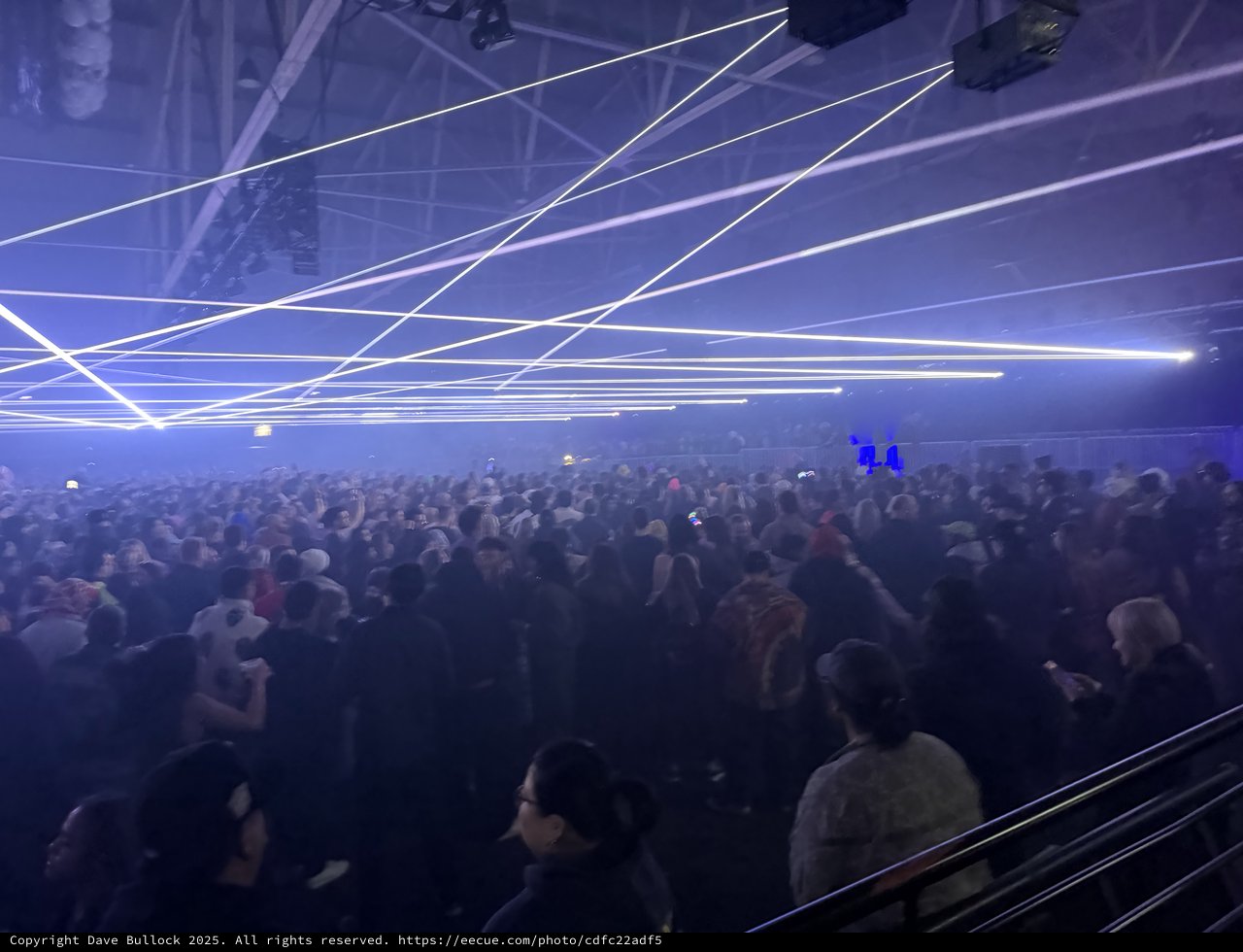Laser Light Show at Electronic Music Concert