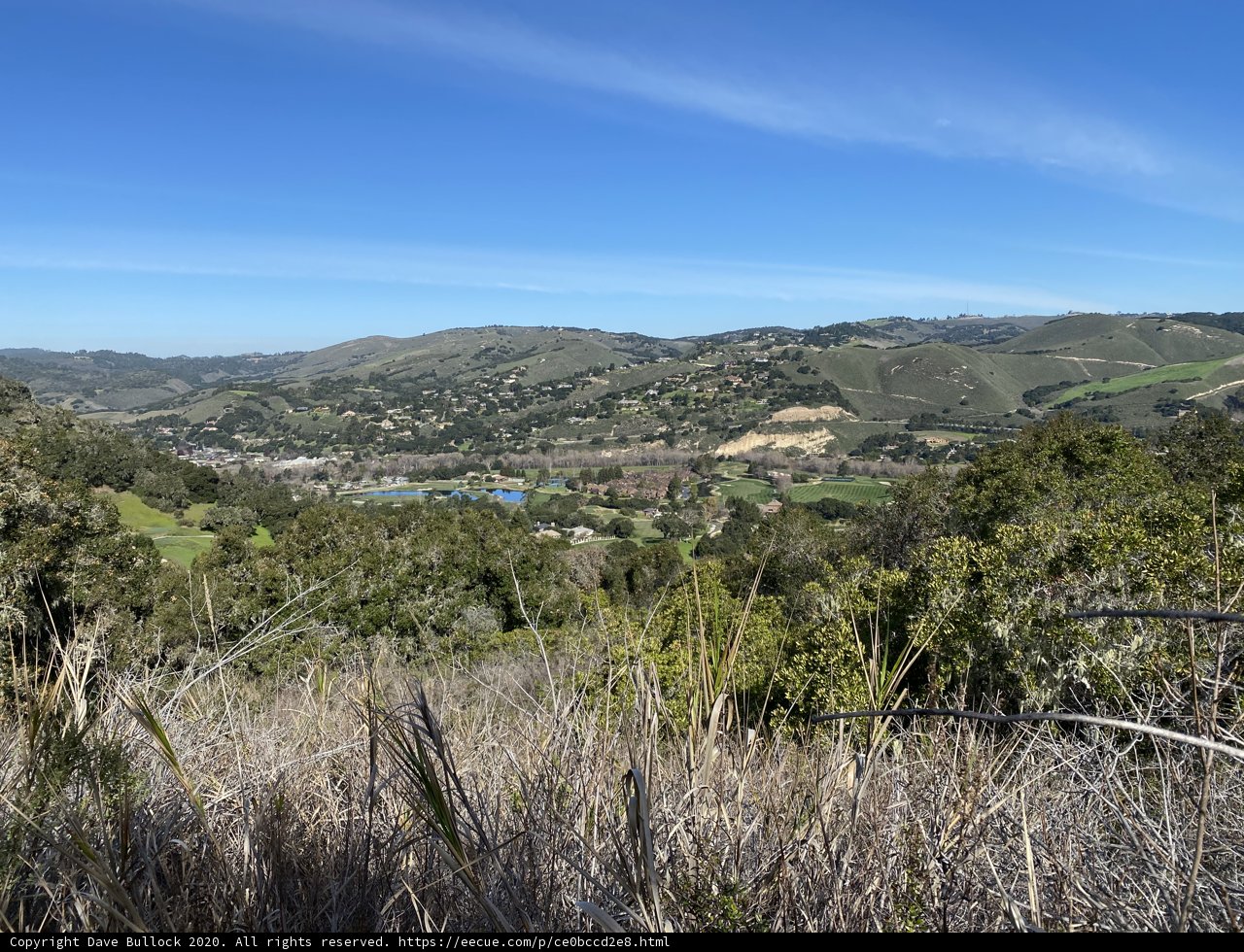 Majestic View of Carmel Valley from a Hillside