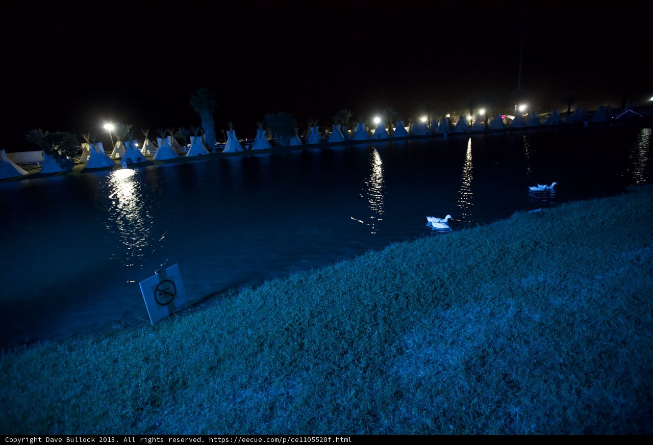 Illuminated Night Boats on the Lake