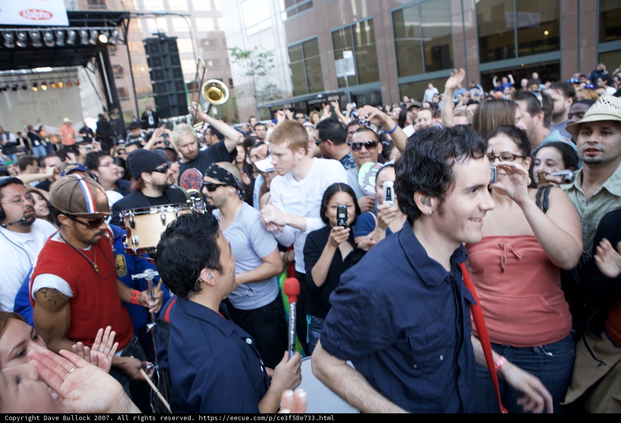 Ozomatli's Grand Performance Draws a Diverse Crowd