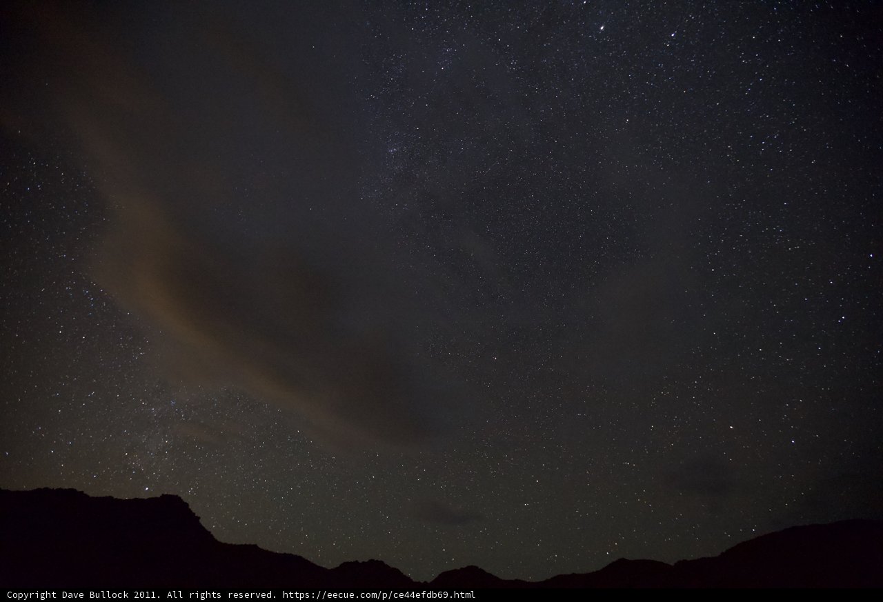 Milky Way Over the Mountain