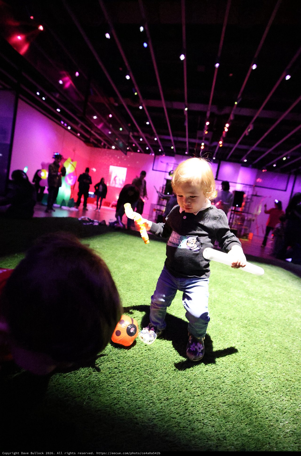 Toddler Playing at Baby Rave Interactive Art Installation