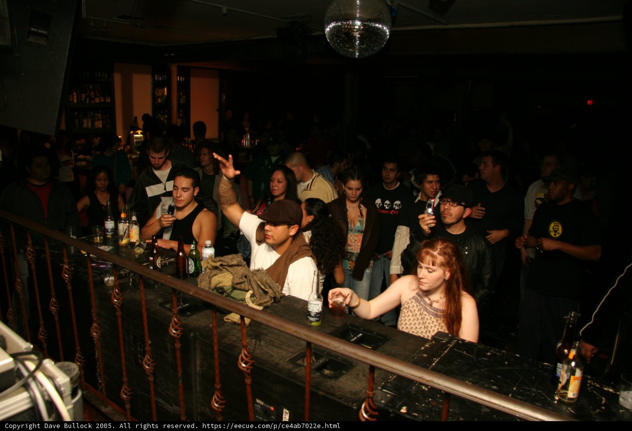 Party people on stage