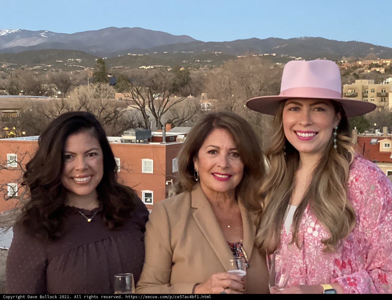 Three Women Enjoy the Scenery in Santa Fe