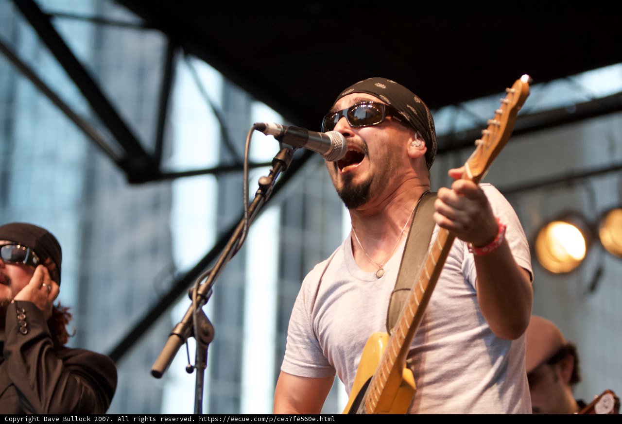 Rocking out with Ozomatli
