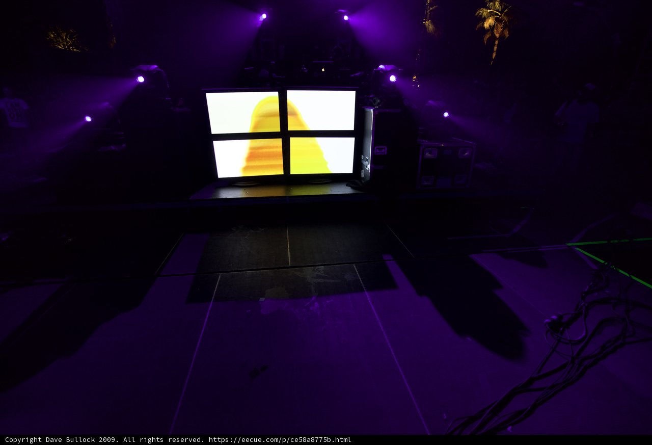 Purple Stage Lights Shine Bright at Coachella 2009