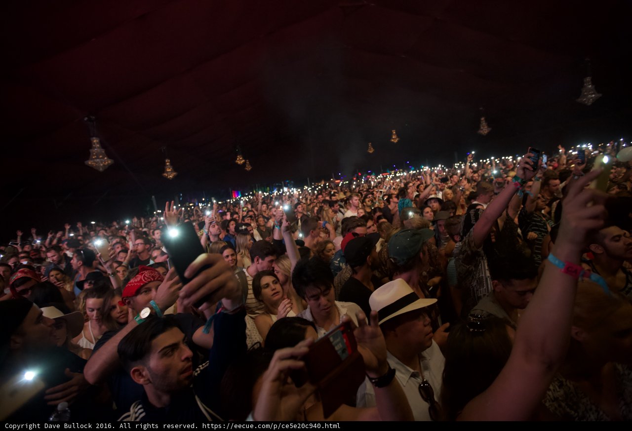 Snap, Chat, and Rock: A Crowd of People Captured on their Phones
