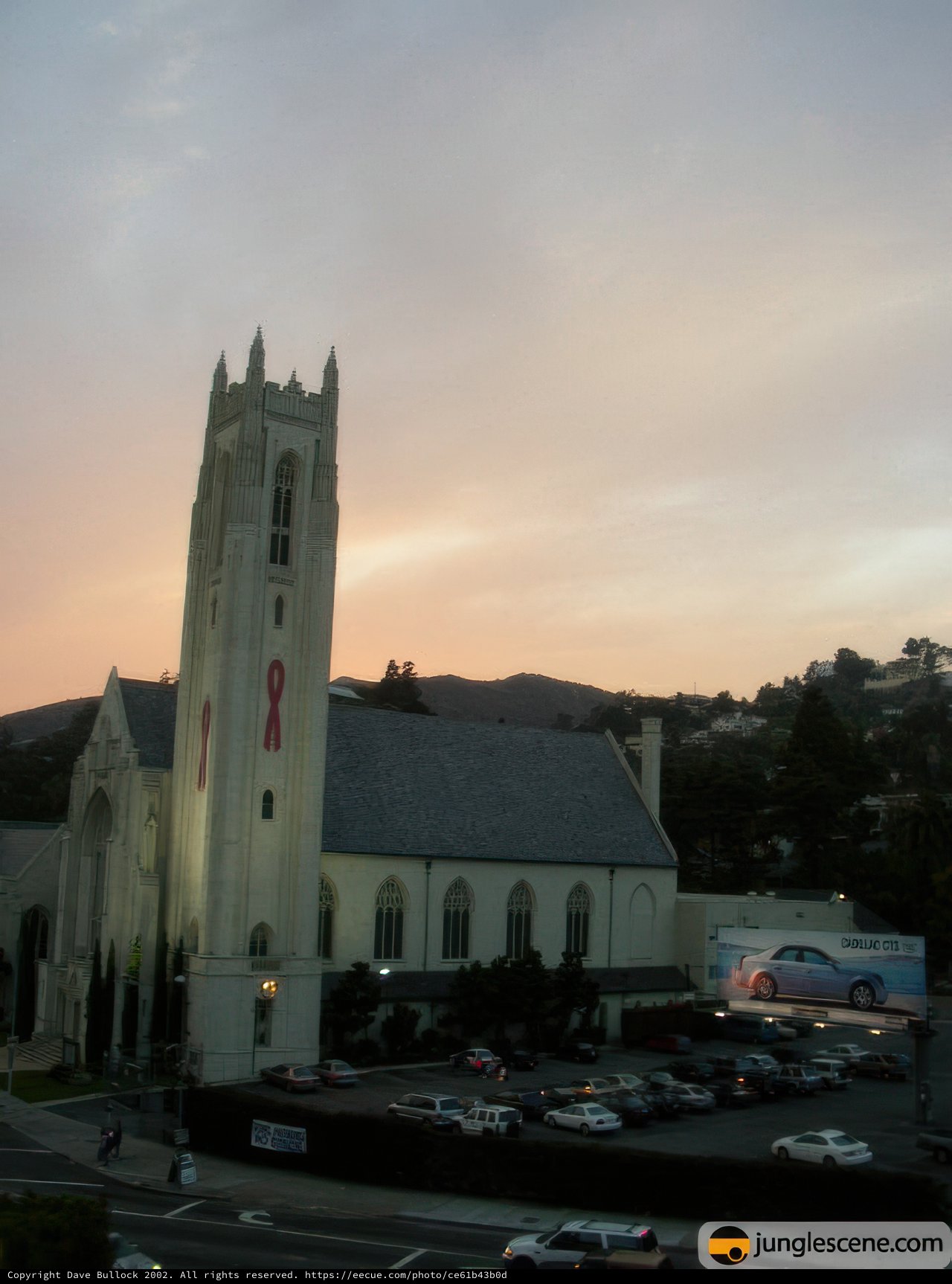 Sunset Clock Tower Church